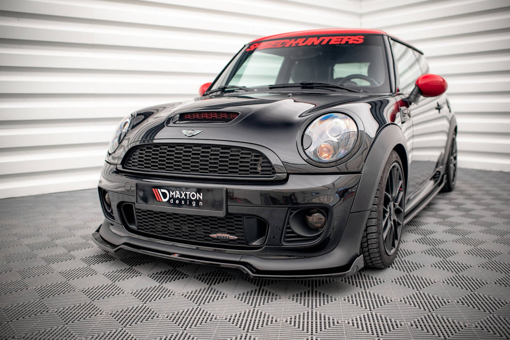Prelungire splitter bara fata Mini Cooper John Cooper Works R56 2006-2010 v5 - Maxton Design