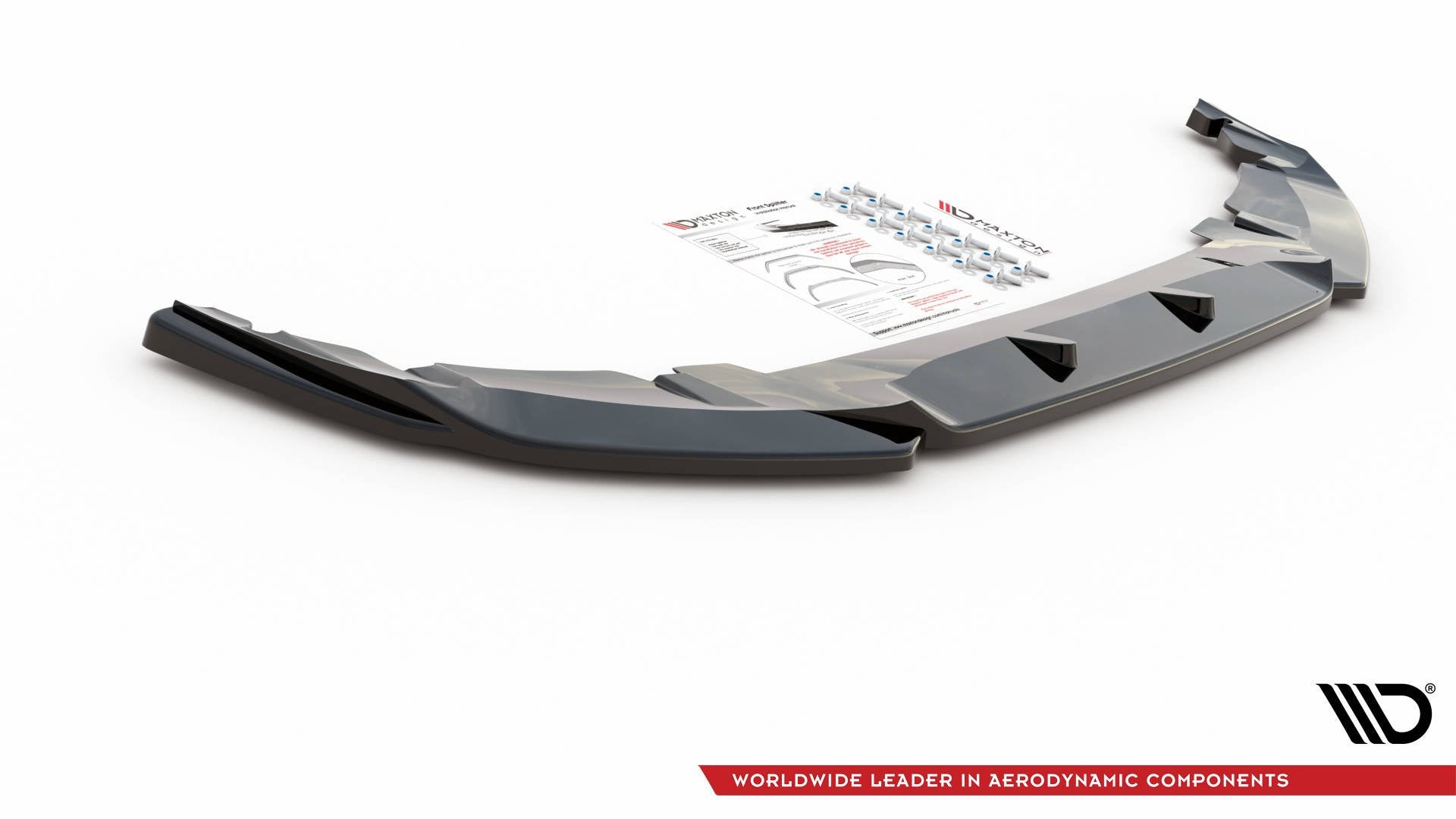Prelungire splitter bara fata Mini Countryman Mk2 F60 JCW 2020- v2 - Maxton Design