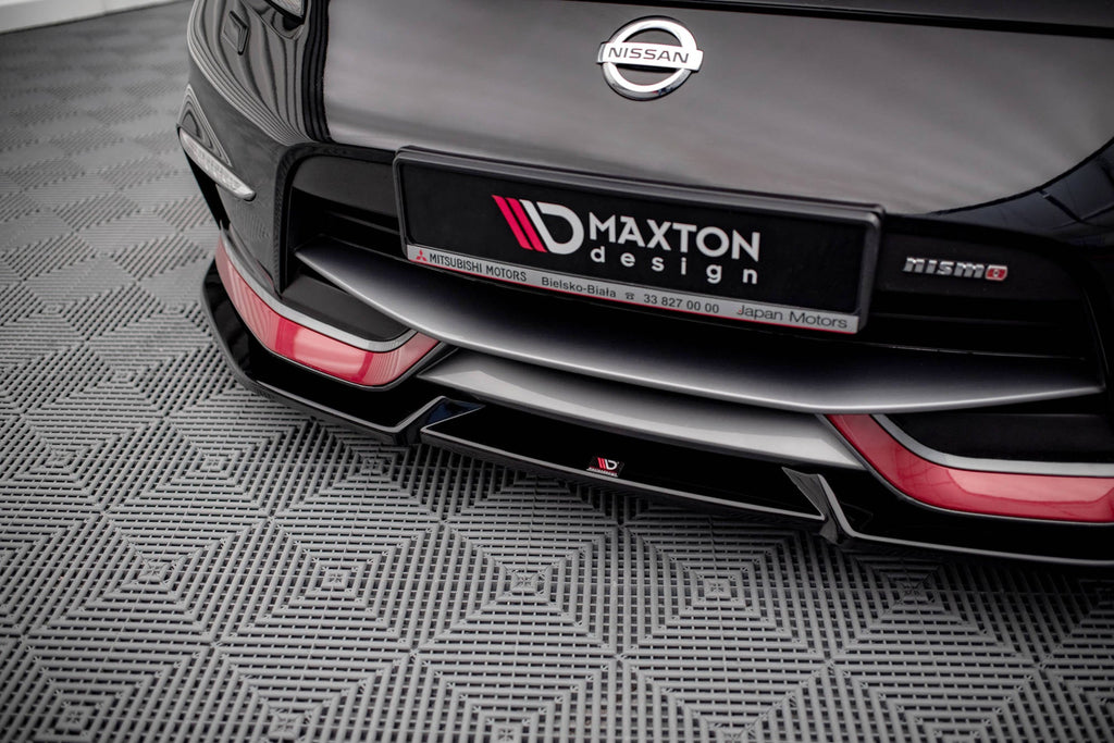 Prelungire splitter bara fata Nissan 370Z Nismo Facelift 2014-2020 v2 - Maxton Design