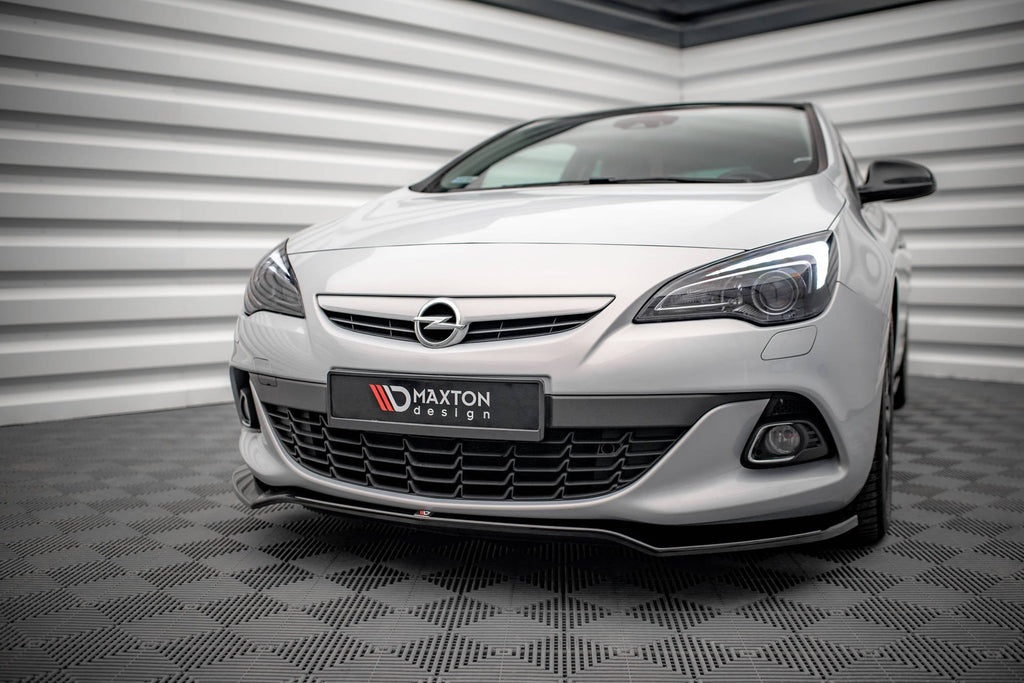 Prelungire splitter bara fata Opel Astra J GTC OPC-Line 2011-2018 v7 - Maxton Design