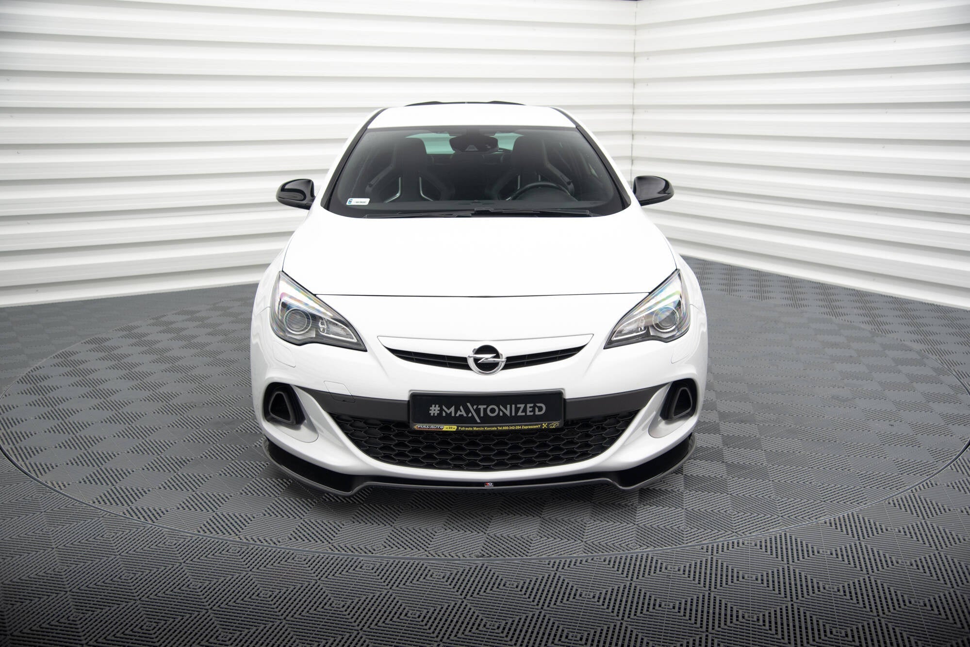 Prelungire splitter bara fata Opel Astra J OPC / VXR 2009-2015 v5 - Maxton Design