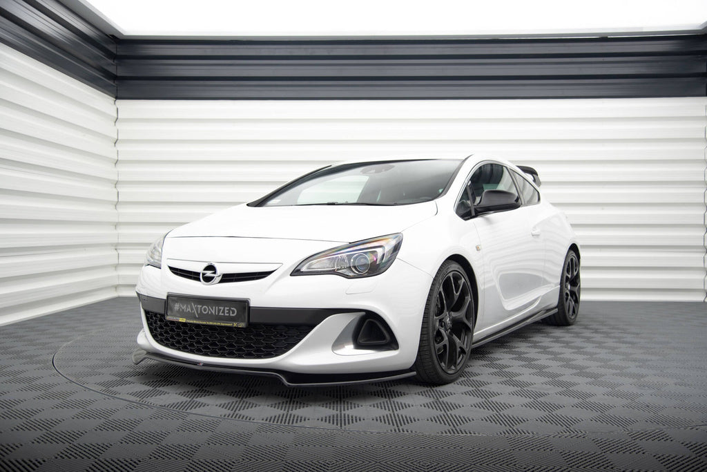 Prelungire splitter bara fata Opel Astra J OPC / VXR 2009-2015 v5 - Maxton Design