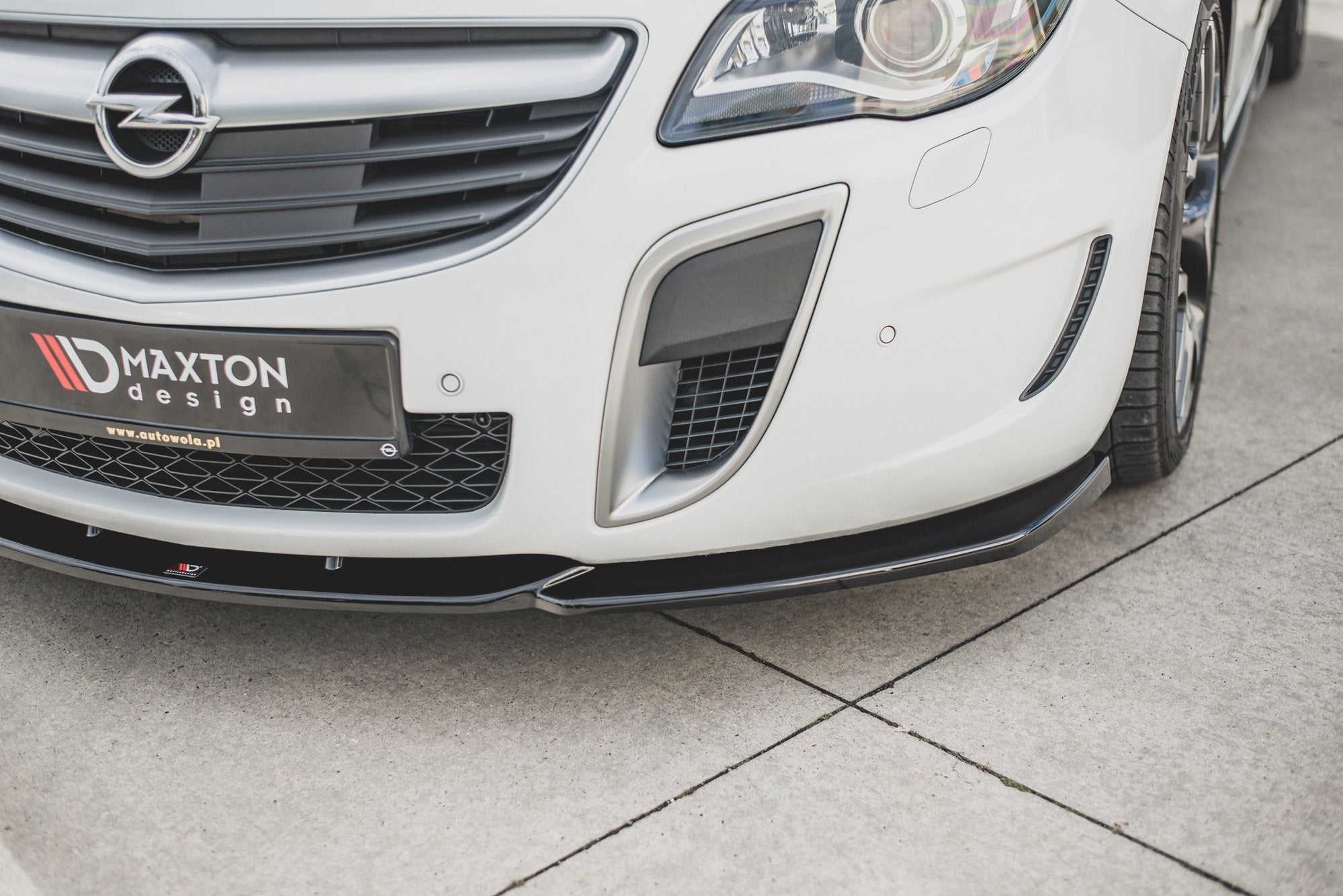 Prelungire splitter bara fata Opel Insignia Mk1 OPC Facelift 2013-2017 v6 - Maxton Design