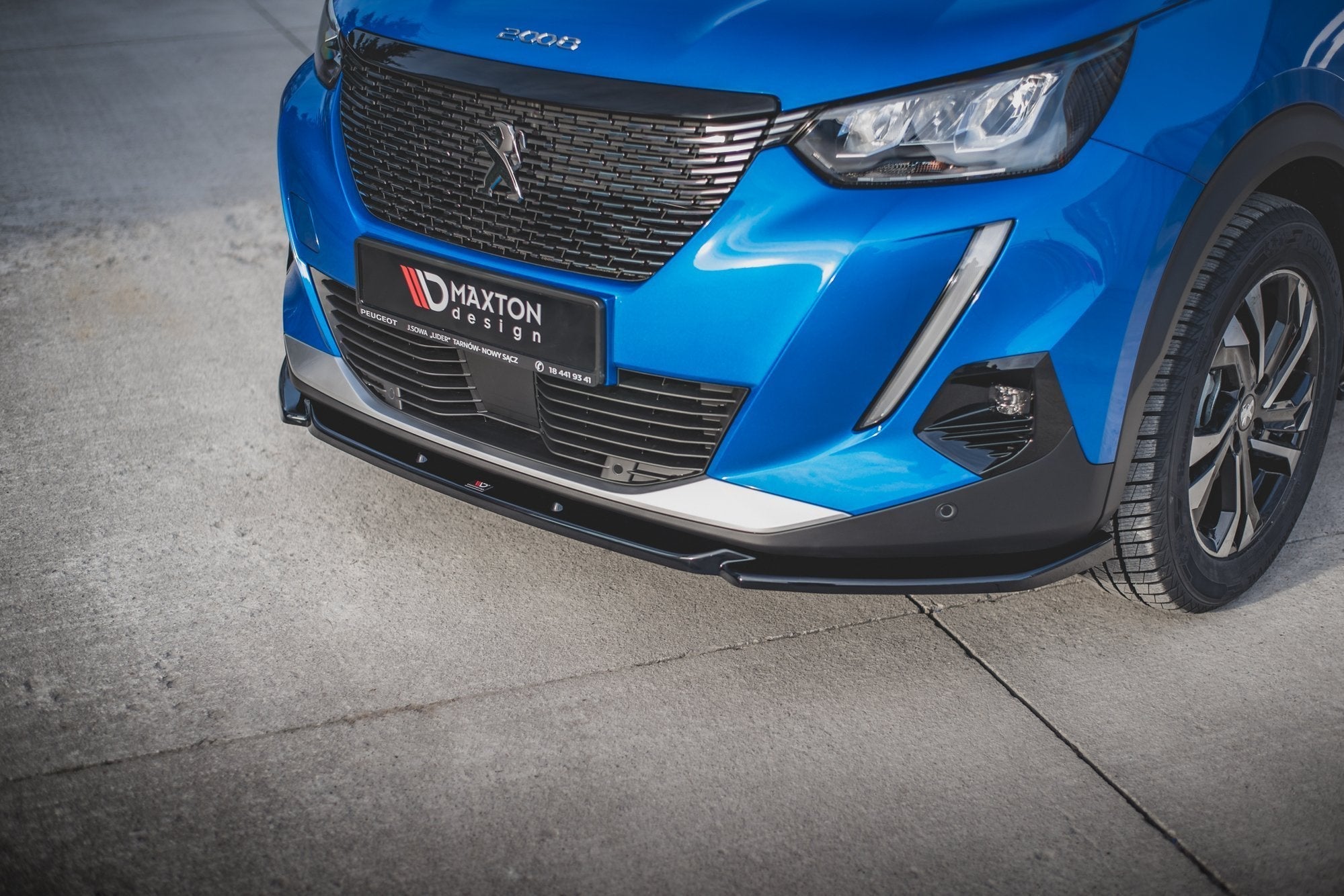 Prelungire splitter bara fata Peugeot 2008 Mk2 2019- v2 - Maxton Design