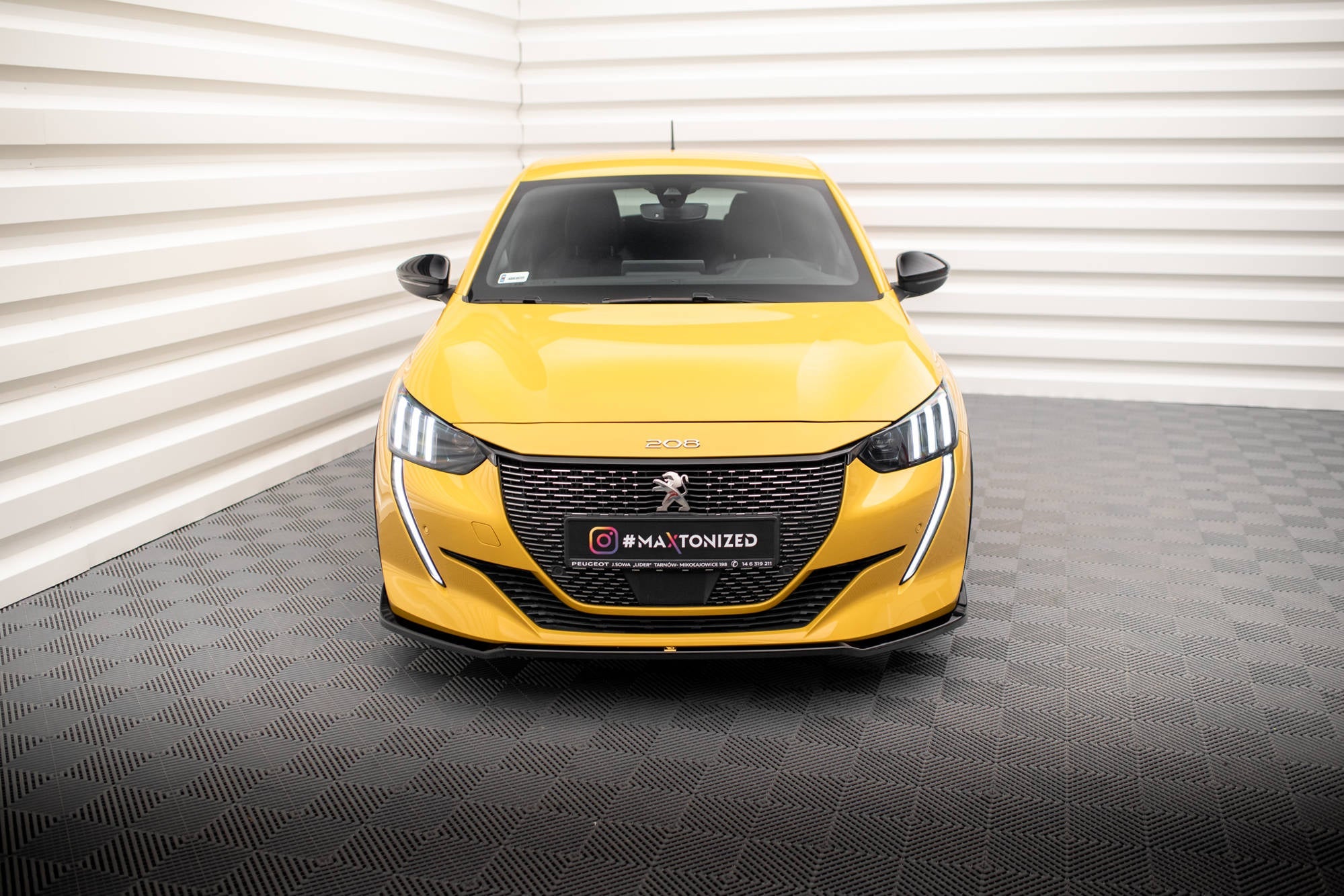 Prelungire splitter bara fata Peugeot 208 GT Mk2 2019- v8 - Maxton Design