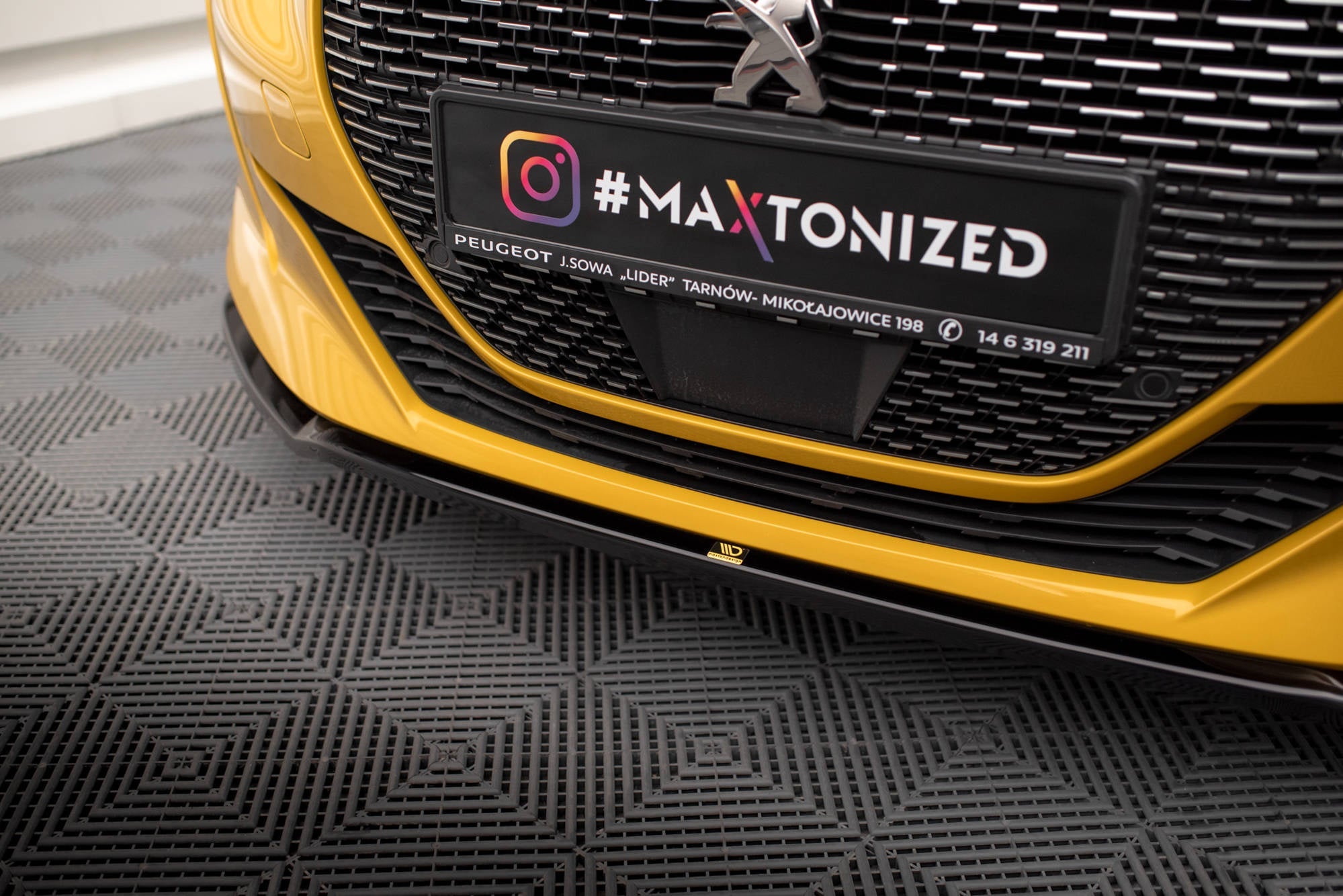 Prelungire splitter bara fata Peugeot 208 GT Mk2 2019- v8 - Maxton Design
