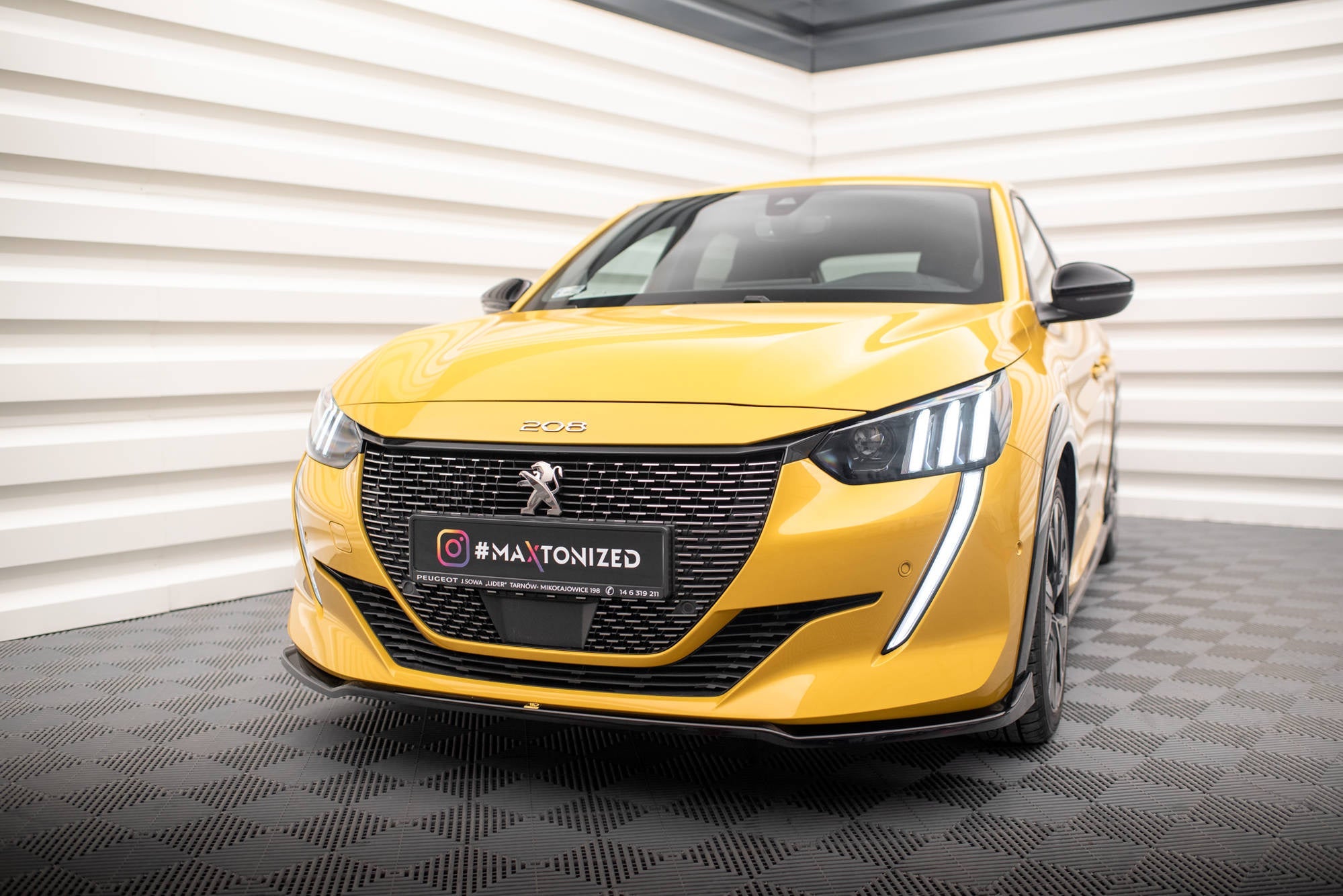 Prelungire splitter bara fata Peugeot 208 GT Mk2 2019- v8 - Maxton Design