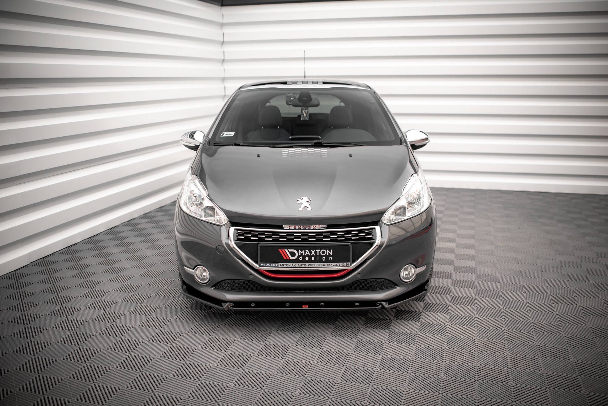 Prelungire splitter bara fata Peugeot 208 GTi Mk1 2013-2015 v5 - Maxton Design
