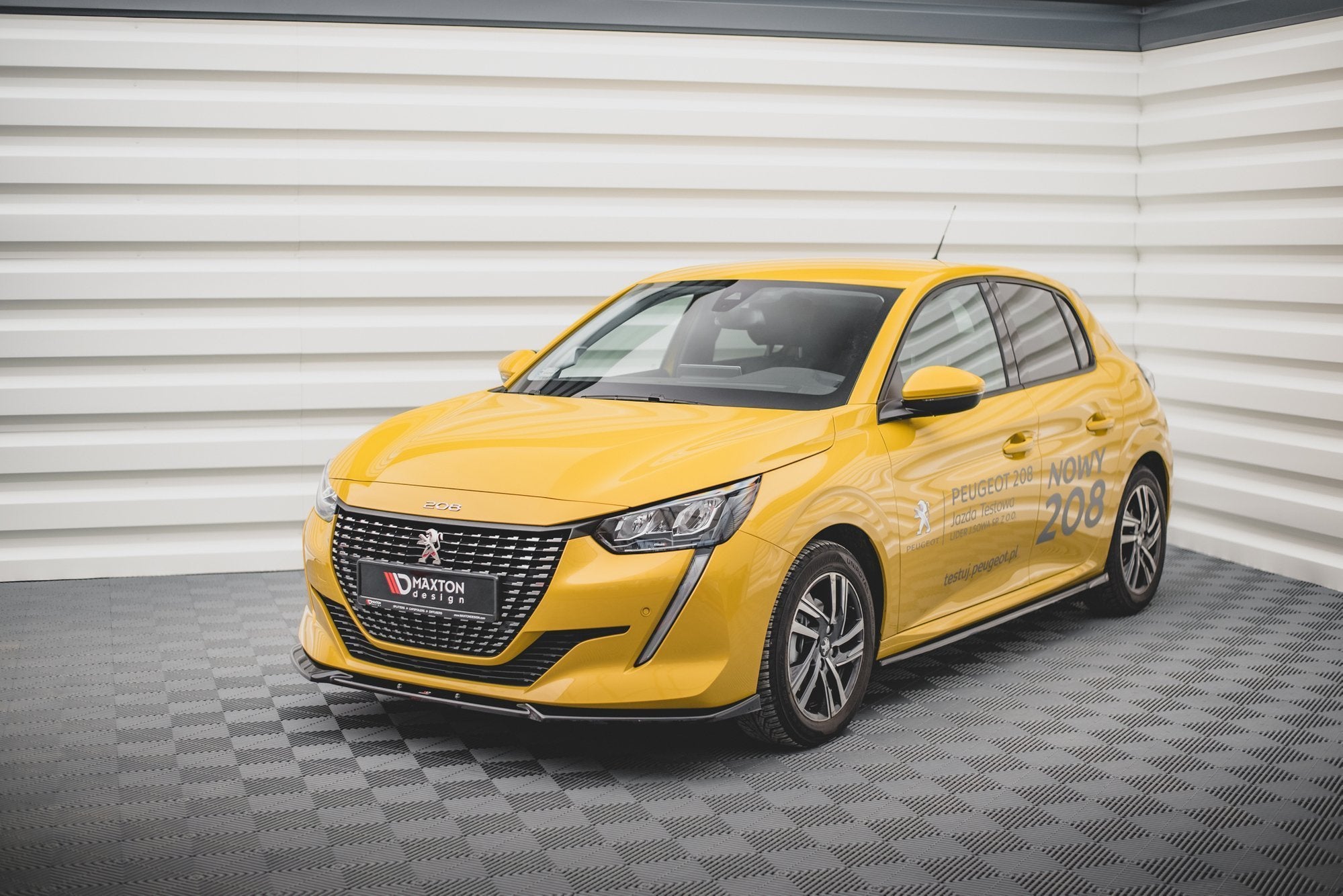 Prelungire splitter bara fata Peugeot 208 Mk2 2019- v3 - Maxton Design