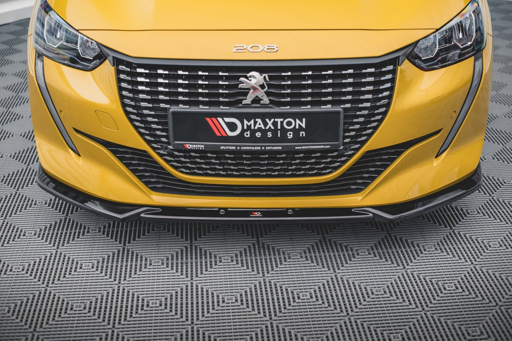 Prelungire splitter bara fata Peugeot 208 Mk2 2019- v3 - Maxton Design