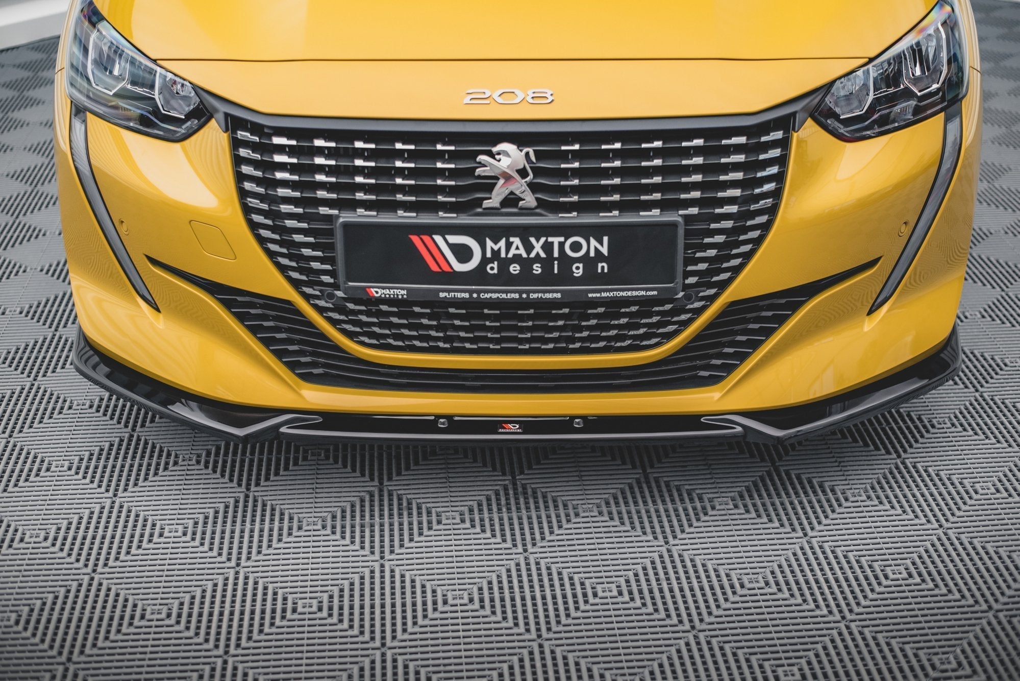 Prelungire splitter bara fata Peugeot 208 Mk2 2019- v3 - Maxton Design