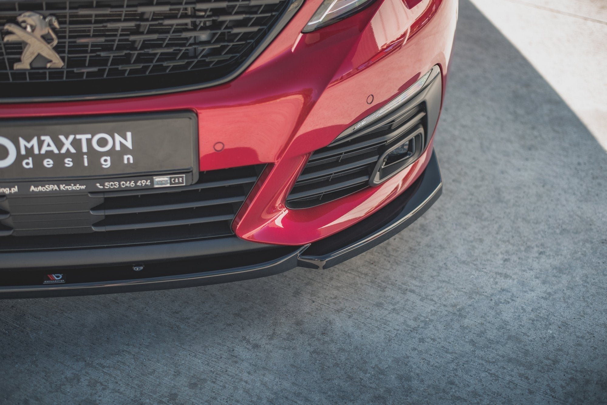 Prelungire splitter bara fata Peugeot 308 GT Mk2 Facelift 2017- v7 - Maxton Design