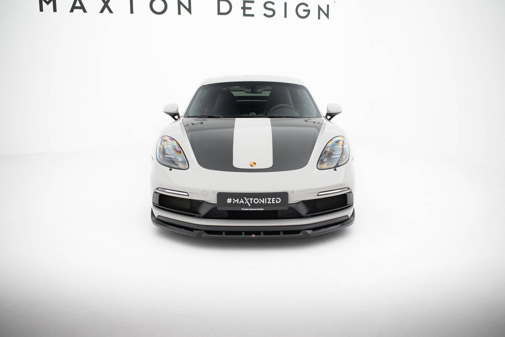 Prelungire splitter bara fata Porsche 718 Cayman GTS 982c 2016- v5 - Maxton Design
