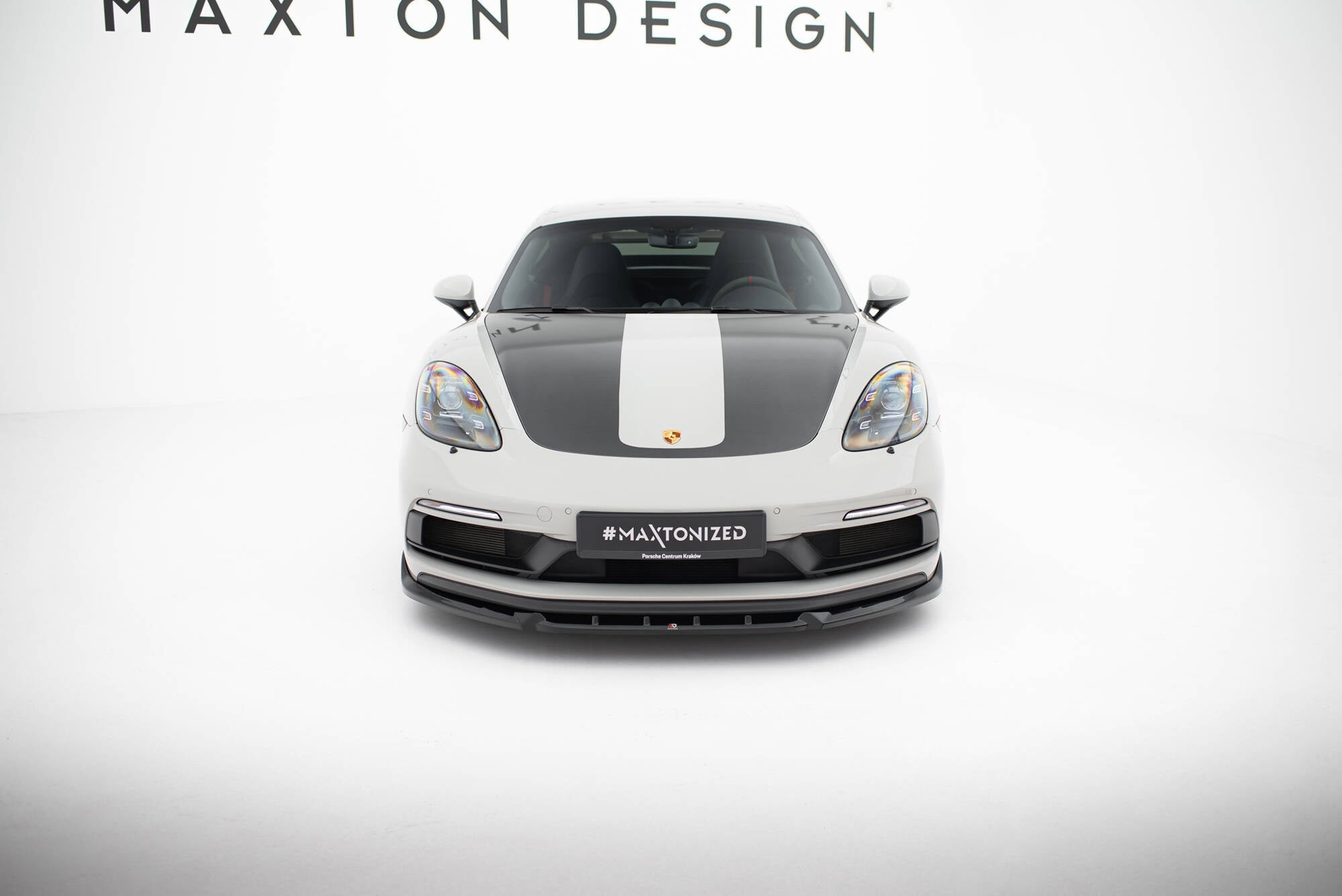 Prelungire splitter bara fata Porsche 718 Cayman GTS 982c 2016- v5 - Maxton Design