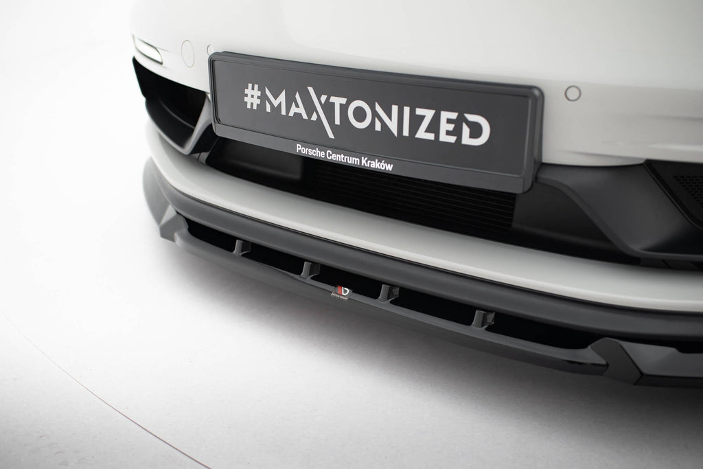 Prelungire splitter bara fata Porsche 718 Cayman GTS 982c 2016- v5 - Maxton Design