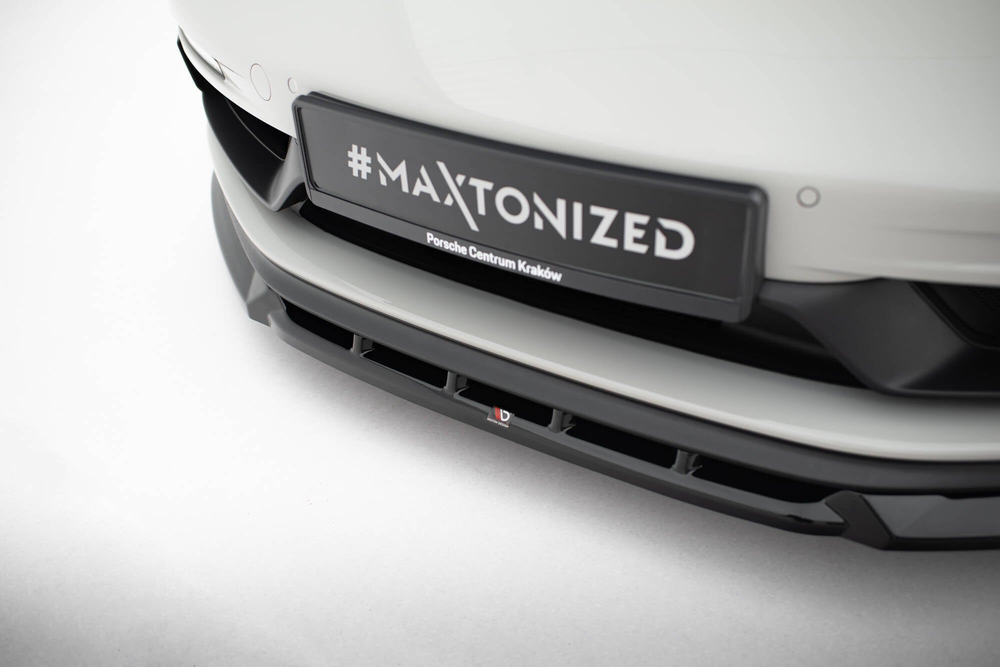 Prelungire splitter bara fata Porsche 718 Cayman GTS 982c 2016- v5 - Maxton Design