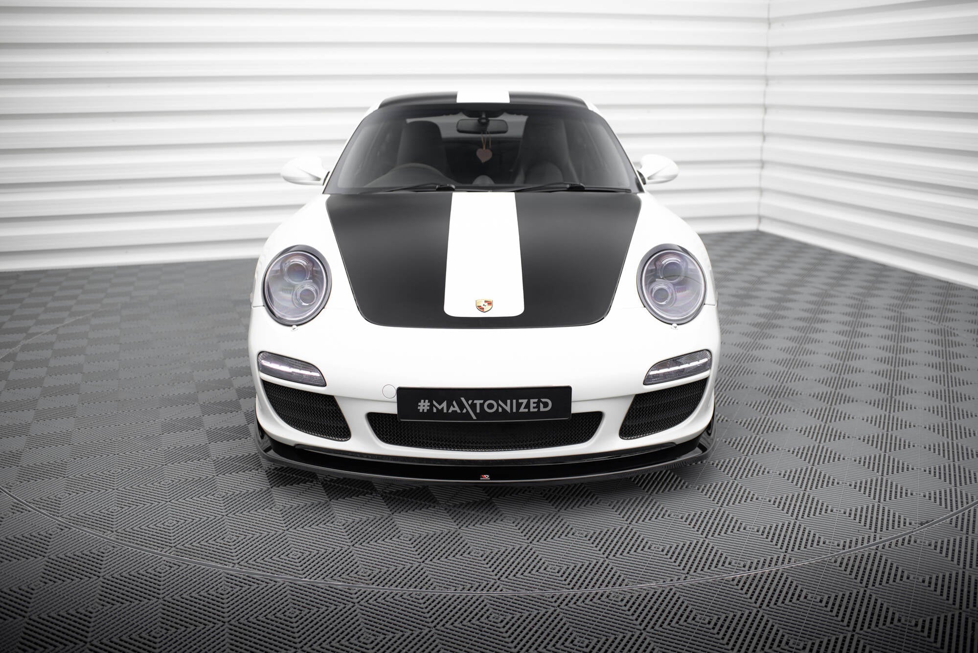 Prelungire splitter bara fata Porsche 911 Carrera 997 Facelift 2009-2011 v6 - Maxton Design