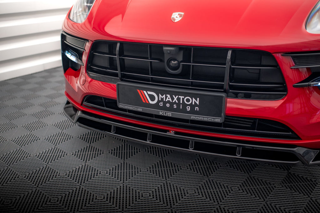 Prelungire splitter bara fata Porsche Macan Mk1 Facelift 2018-2021 v2 - Maxton Design