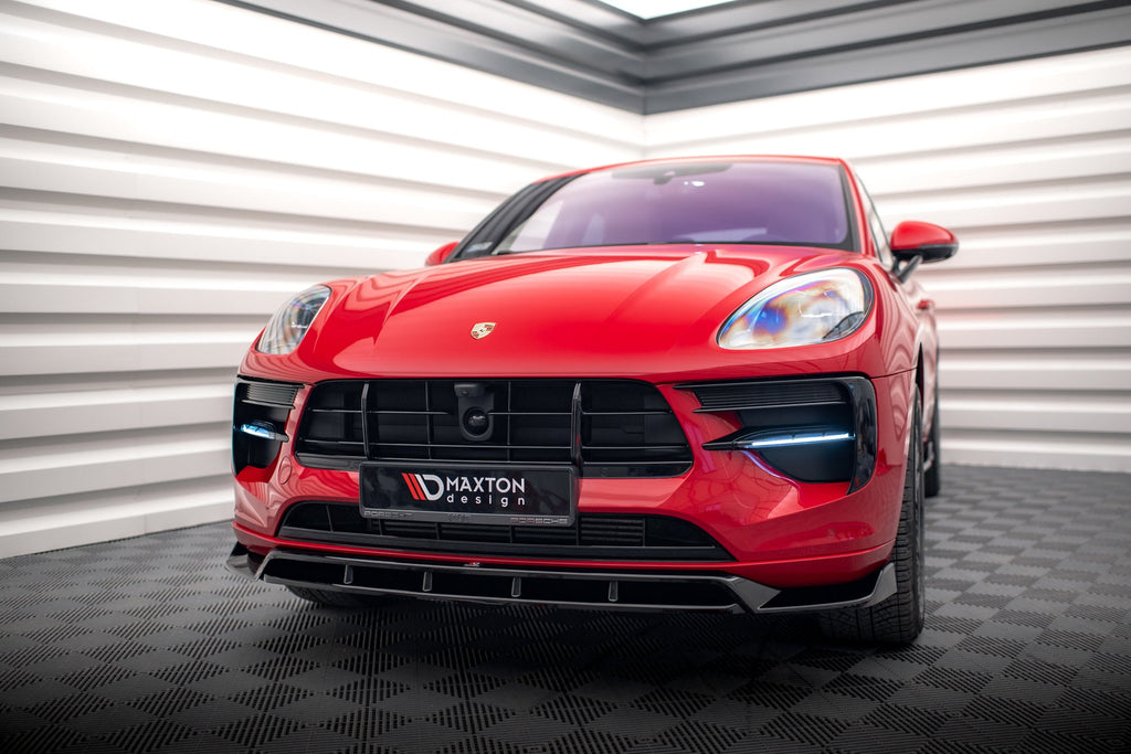 Prelungire splitter bara fata Porsche Macan Mk1 Facelift 2018-2021 v2 - Maxton Design