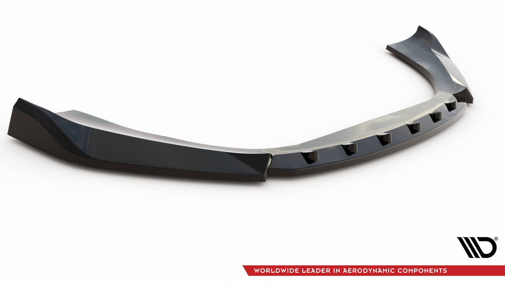 Prelungire splitter bara fata Porsche Macan Mk1 2014-2018 v4 - Maxton Design