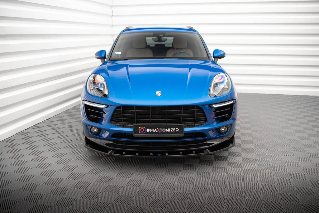 Prelungire splitter bara fata Porsche Macan Mk1 2014-2018 v4 - Maxton Design