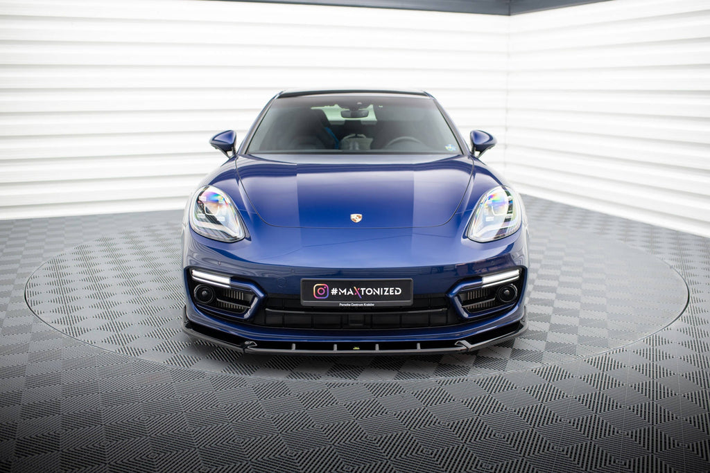 Prelungire splitter bara fata Porsche Panamera E-Hybrid 971 Facelift 2020- v5 - Maxton Design