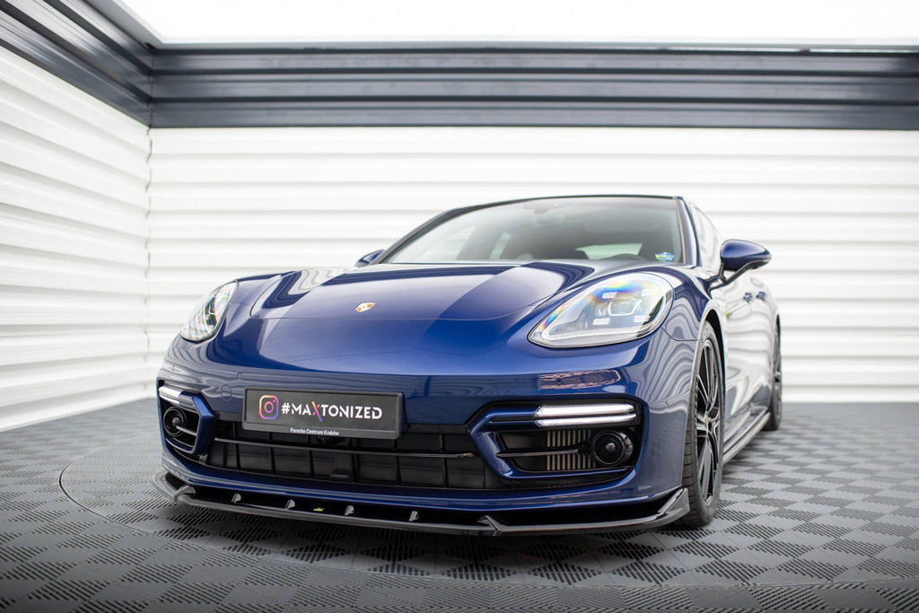 Prelungire splitter bara fata Porsche Panamera E-Hybrid 971 Facelift 2020- v5 - Maxton Design