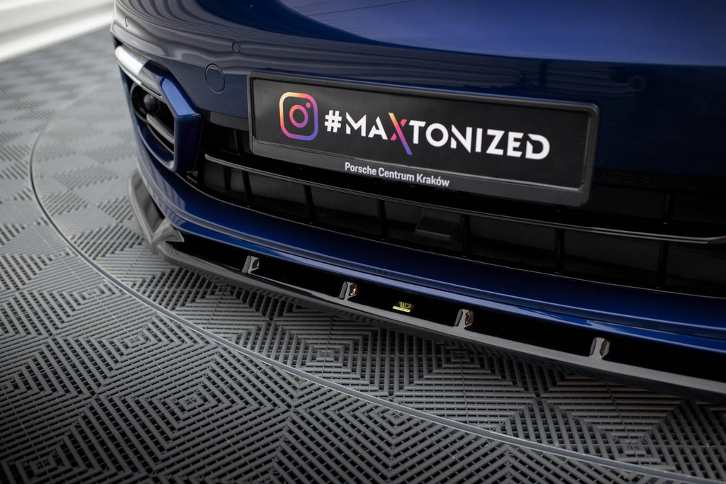Prelungire splitter bara fata Porsche Panamera E-Hybrid 971 Facelift 2020- v5 - Maxton Design