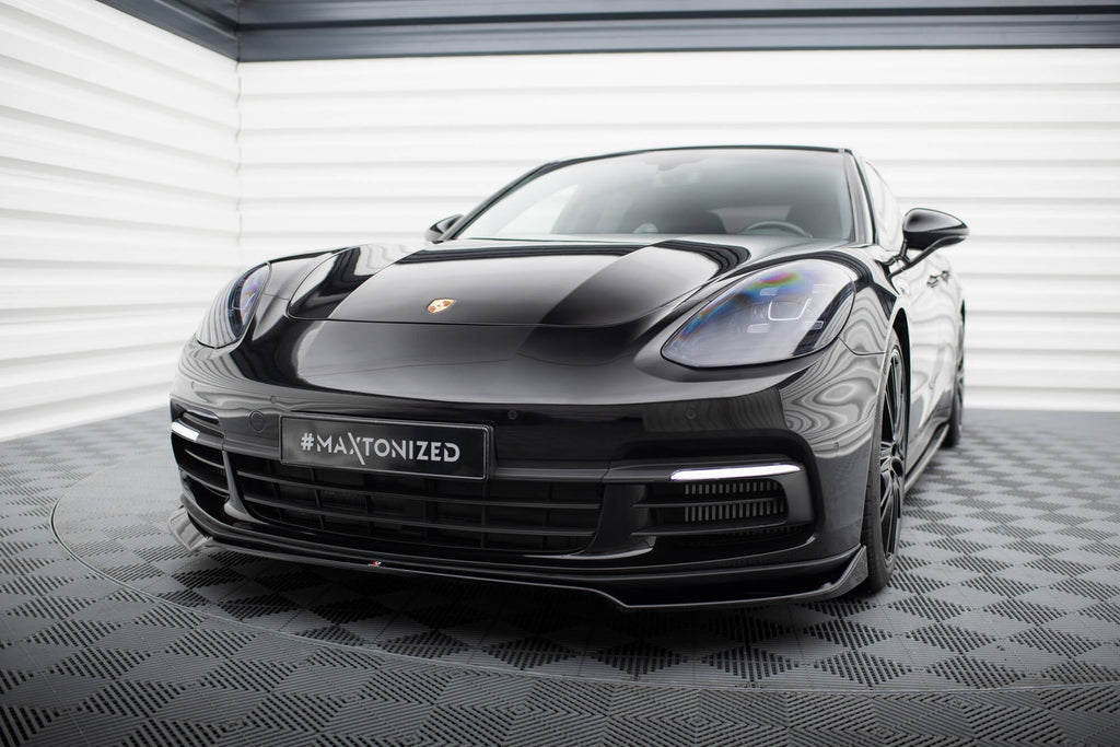 Prelungire splitter bara fata Porsche Panamera E-Hybrid 971 2016-2020 v7 - Maxton Design