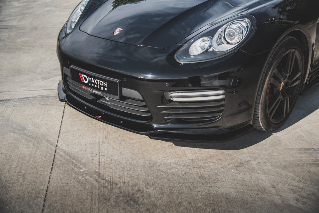Prelungire splitter bara fata Porsche Panamera Turbo 970 Facelift 2013-2016 v2 - Maxton Design