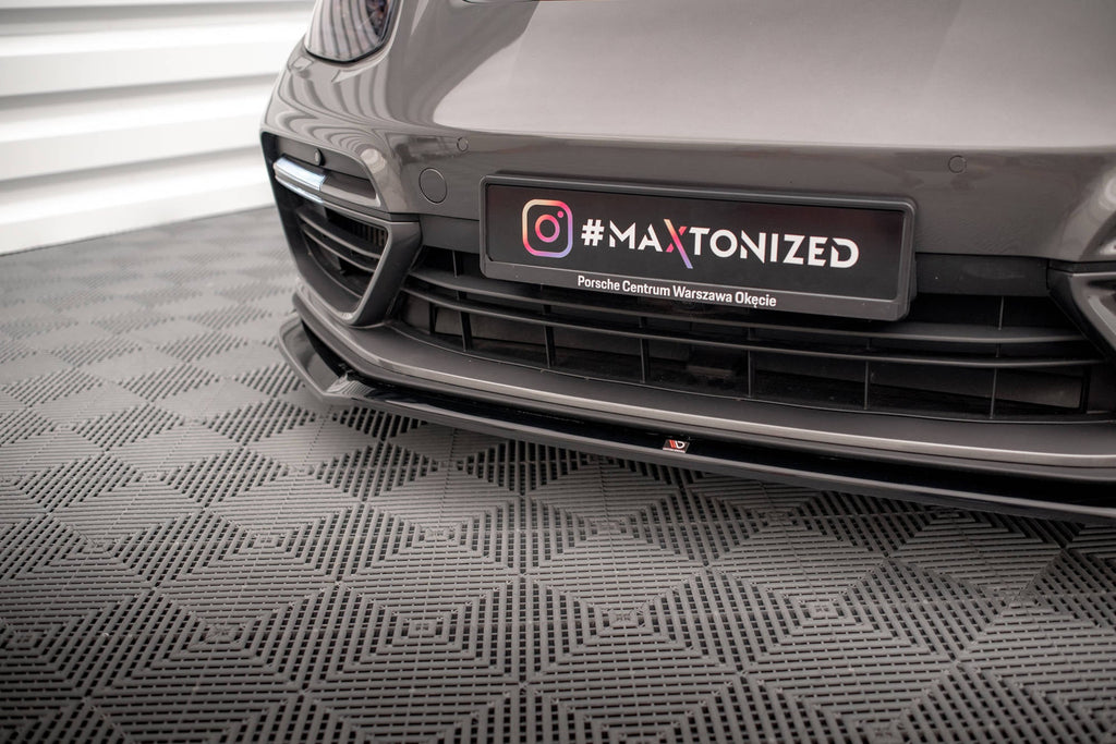 Prelungire splitter bara fata Porsche Panamera E-Hybrid 971 2016-2020 v3 - Maxton Design