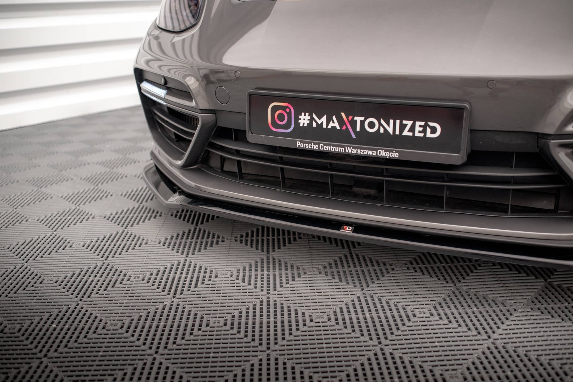 Prelungire splitter bara fata Porsche Panamera E-Hybrid 971 2016-2020 v3 - Maxton Design