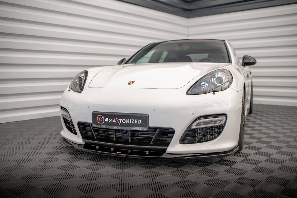 Prelungire splitter bara fata Porsche Panamera Turbo 970 2009-2013 v6 - Maxton Design