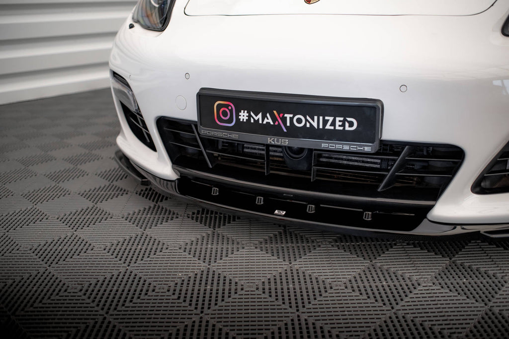 Prelungire splitter bara fata Porsche Panamera Turbo 970 2009-2013 v6 - Maxton Design