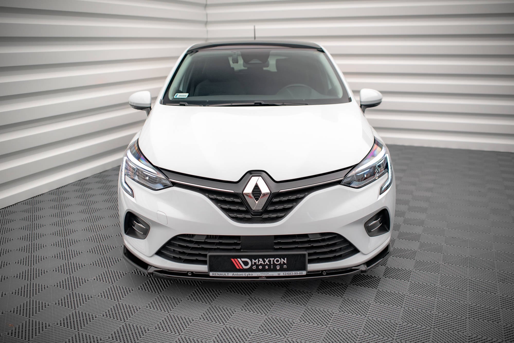 Prelungire splitter bara fata Renault Clio Mk5 2019- v2 - Maxton Design