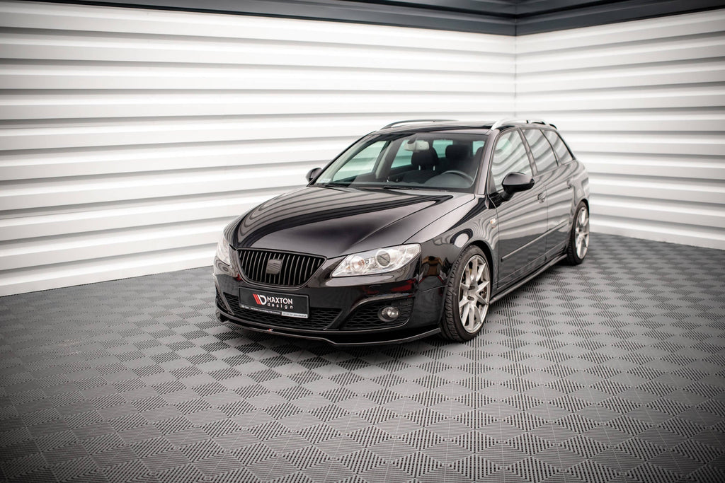 Prelungire splitter bara fata Seat Exeo 2008-2013 v2 - Maxton Design