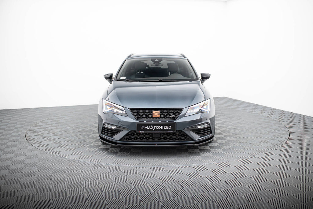 Prelungire splitter bara fata Seat Leon 5F Mk3 Cupra FR Facelift 2017-2020 v4 - Maxton Design