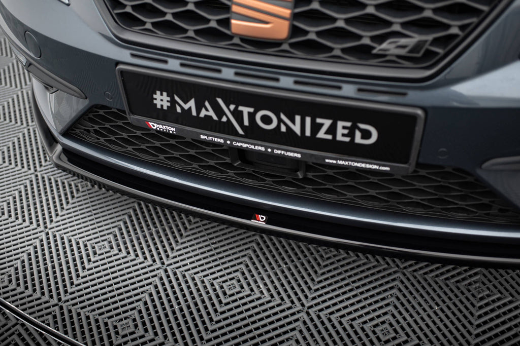Prelungire splitter bara fata Seat Leon 5F Mk3 Cupra FR Facelift 2017-2020 v4 - Maxton Design