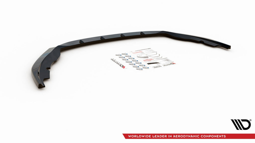 Prelungire splitter bara fata Skoda Fabia Mk3 2014-2019 v7 - Maxton Design