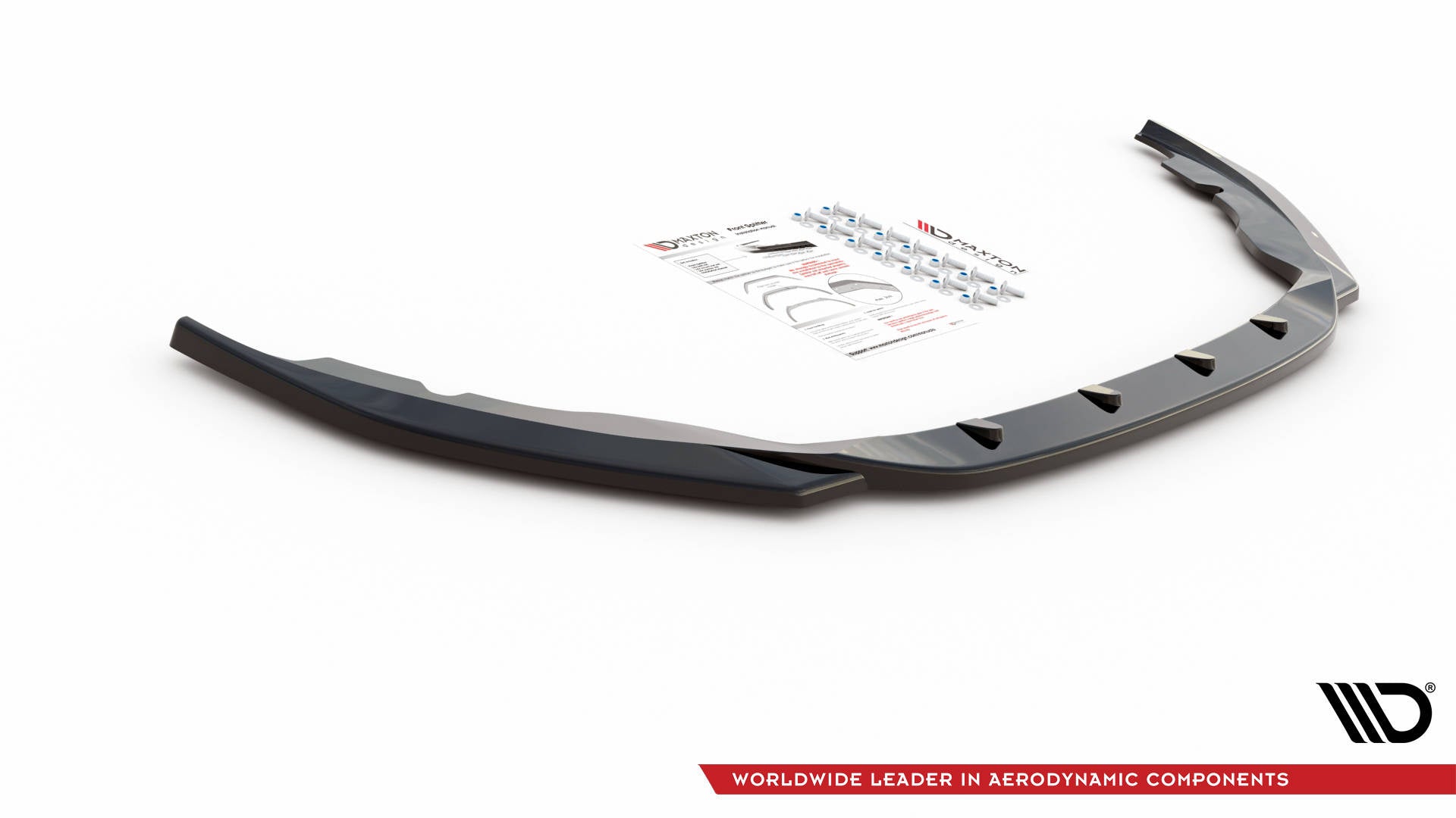 Prelungire splitter bara fata Skoda Fabia Mk3 2014-2019 v7 - Maxton Design