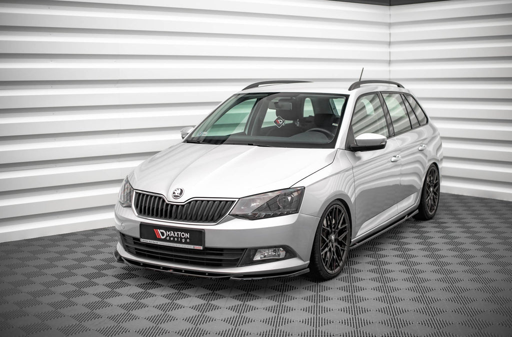 Prelungire splitter bara fata Skoda Fabia Mk3 2014-2019 v7 - Maxton Design