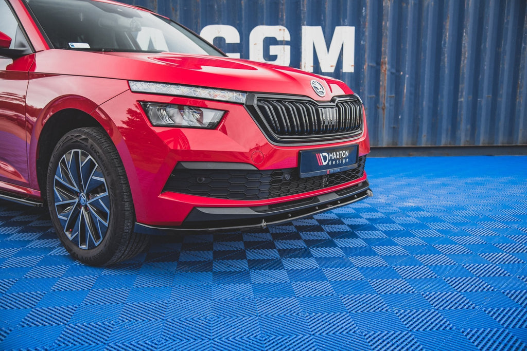 Prelungire splitter bara fata Skoda Kamiq 2019- v2 - Maxton Design