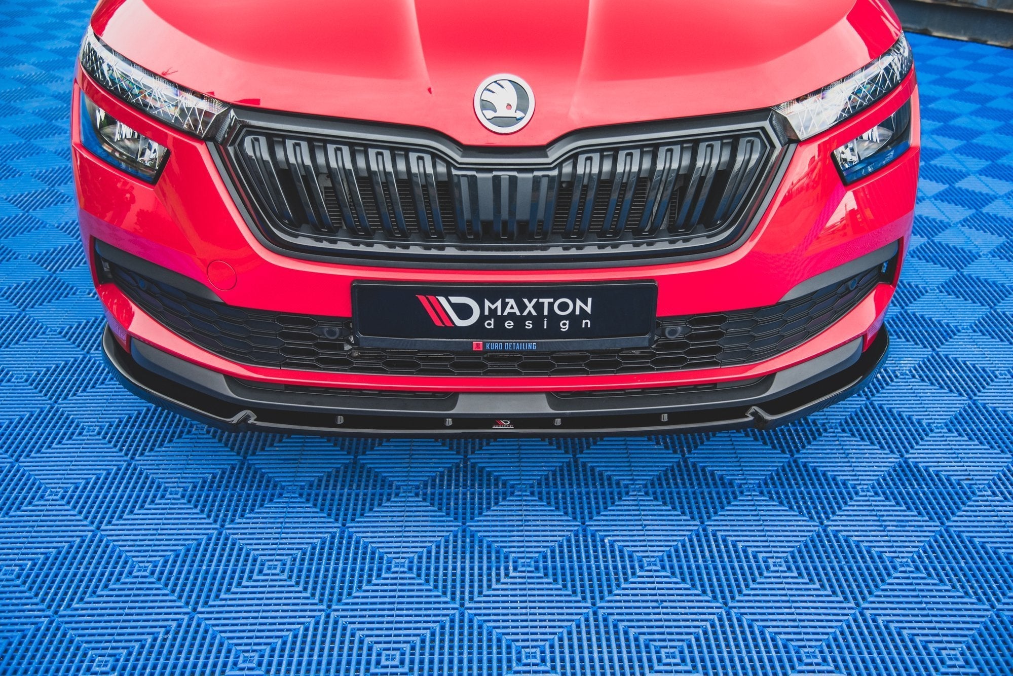 Prelungire splitter bara fata Skoda Kamiq 2019- v2 - Maxton Design