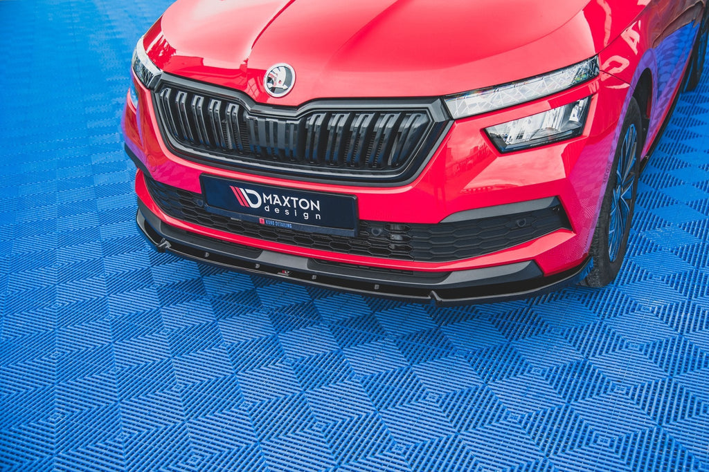 Prelungire splitter bara fata Skoda Kamiq 2019- v2 - Maxton Design