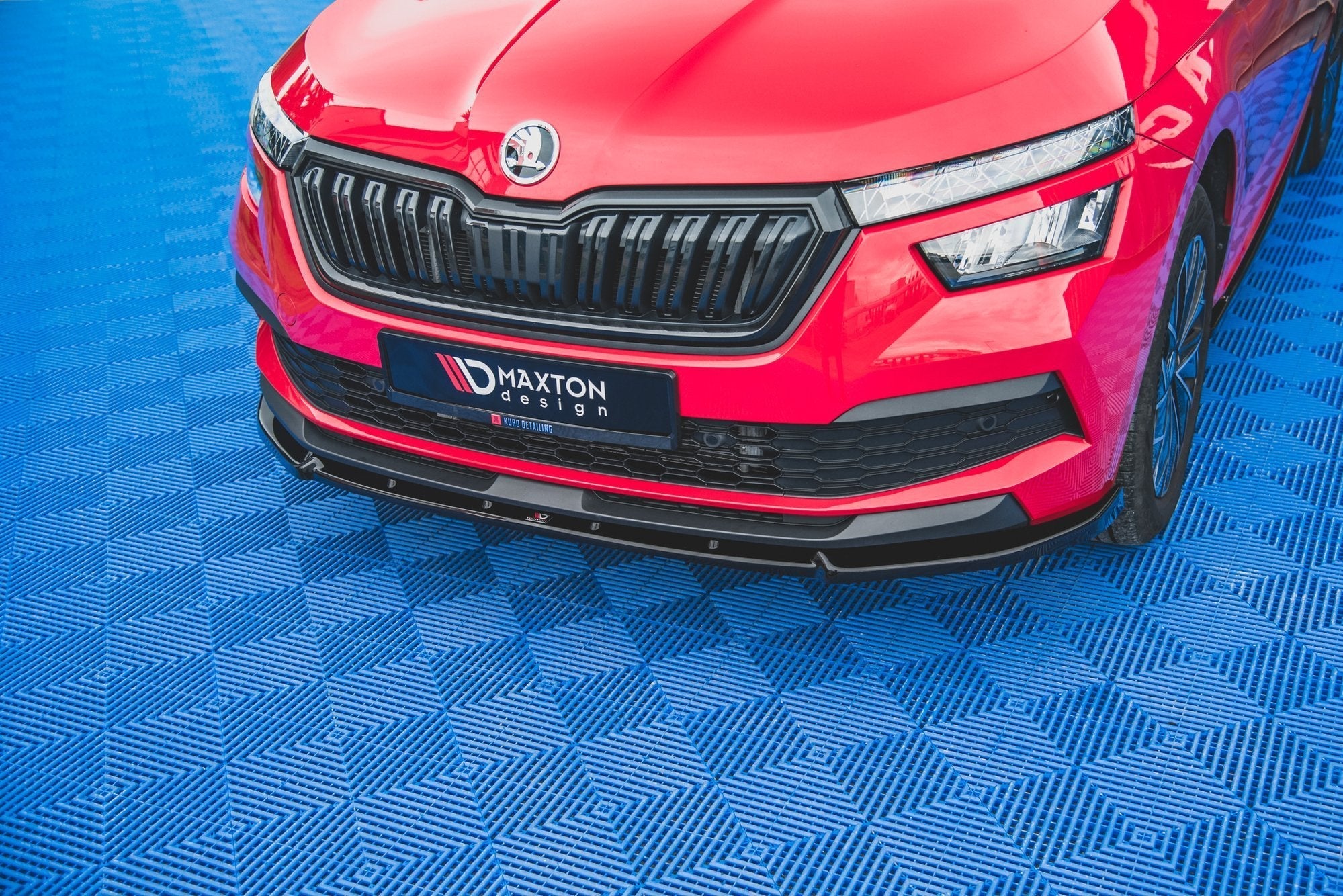 Prelungire splitter bara fata Skoda Kamiq 2019- v2 - Maxton Design