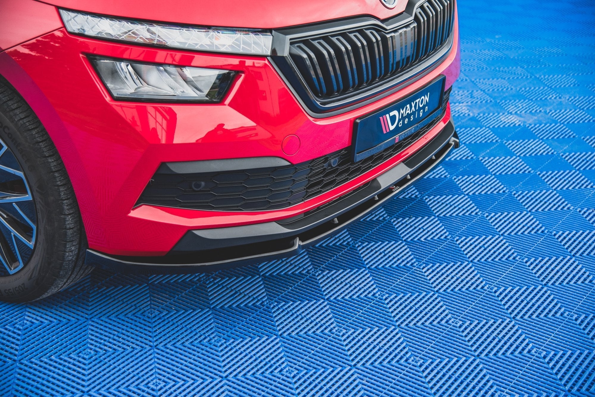 Prelungire splitter bara fata Skoda Kamiq 2019- v2 - Maxton Design