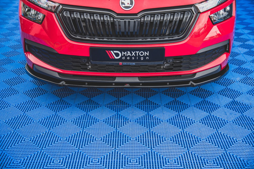 Prelungire splitter bara fata Skoda Kamiq 2019- v2 - Maxton Design