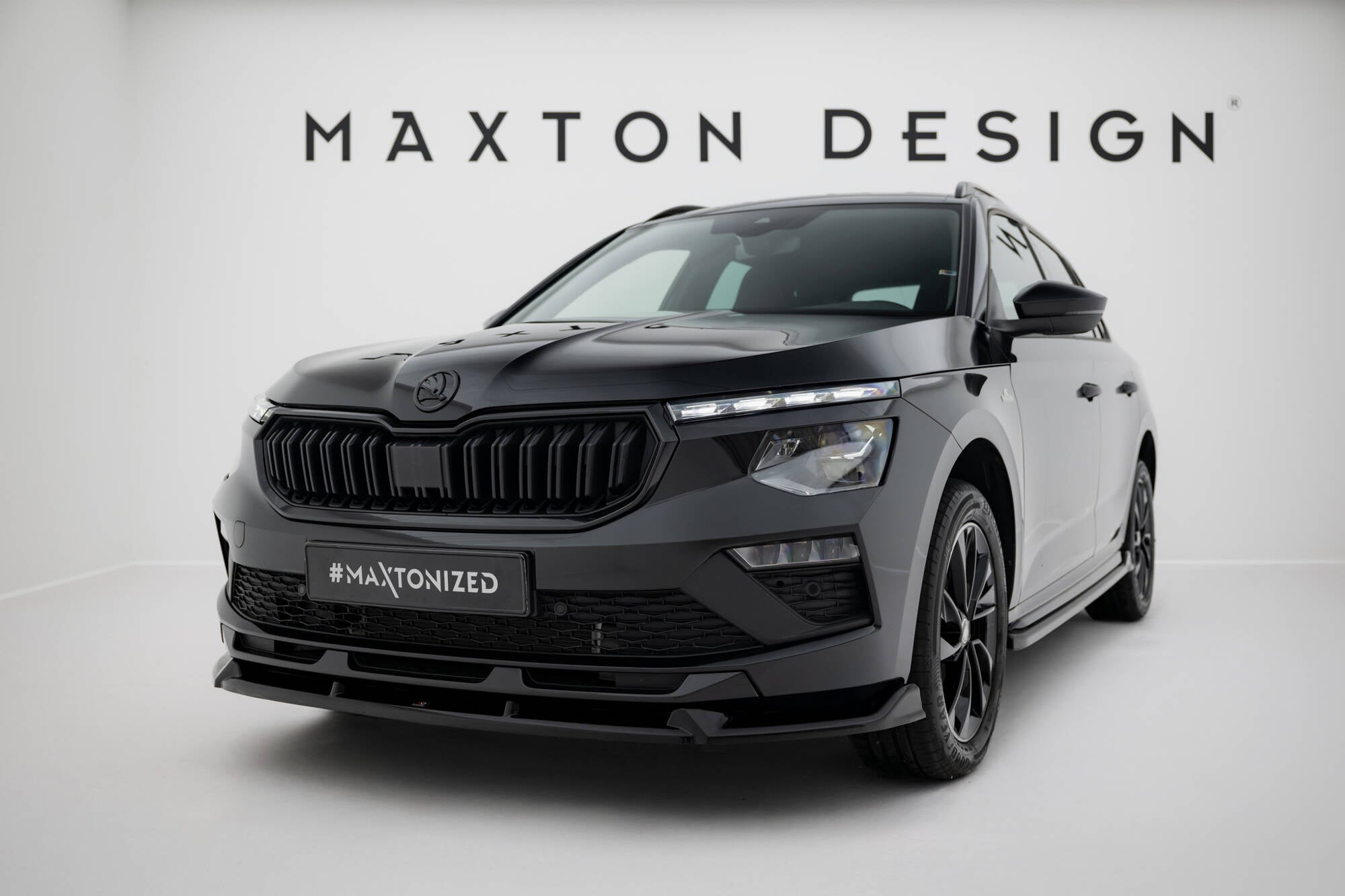 Prelungire splitter bara fata Skoda Kamiq Monte Carlo Mk1 Facelift 2023- v4 - Maxton Design