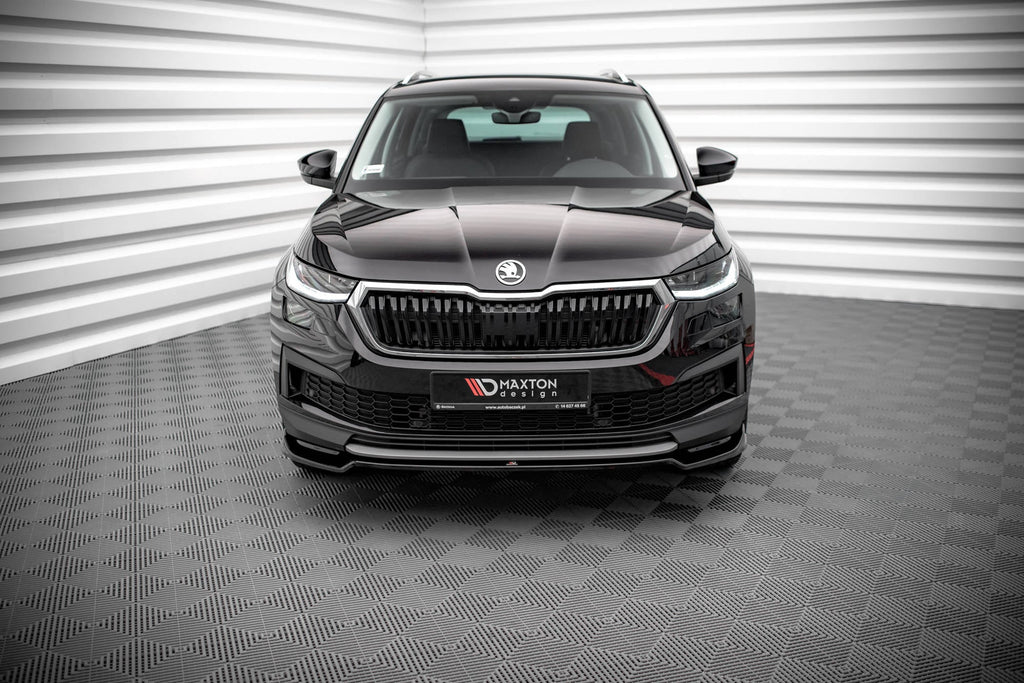 Prelungire splitter bara fata Skoda Kodiaq Mk1 Facelift 2019- v3 - Maxton Design