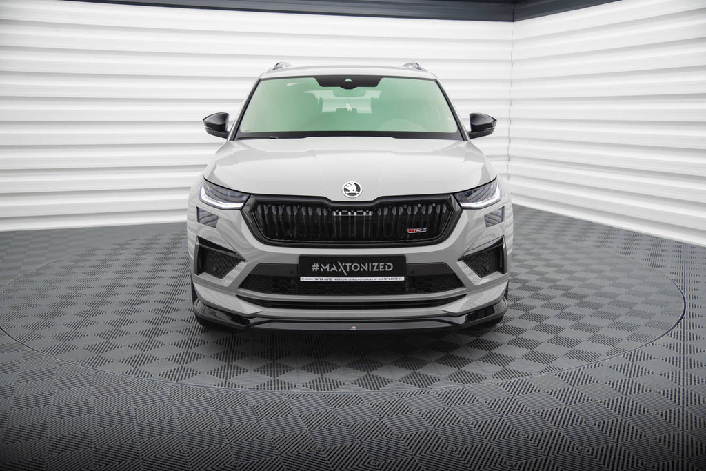 Prelungire splitter bara fata Skoda Kodiaq RS Mk1 Facelift 2021-2023 v6 - Maxton Design